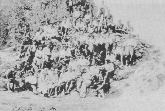 Skopskite grupi pri r. Treska, 1928 g.